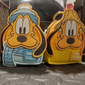 Disney Loungefly Pluto Bag Charm Set